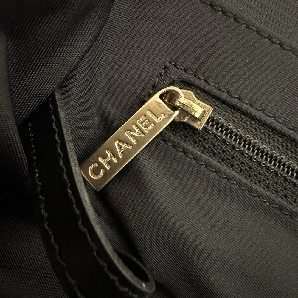 CHANEL Black Travel Line‎ Tote Bag Handbag